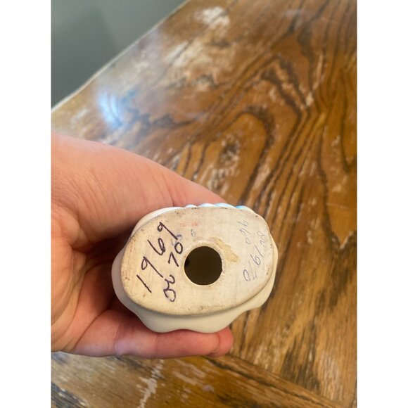 Vintage Disney Cinderella Ceramic Figurine Blue Dress 6" Tall Collectible - Picture 6 of 6